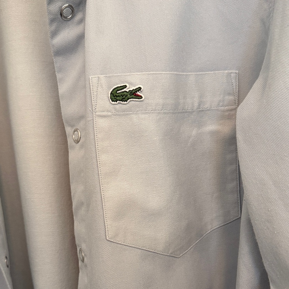 Lacoste Light Blue Button-Up - Picture 3 of 8